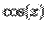 $\cos(x)$