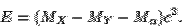 \begin{displaymath}E= (M_X - M_Y -
M_\alpha)c^2.\end{displaymath}